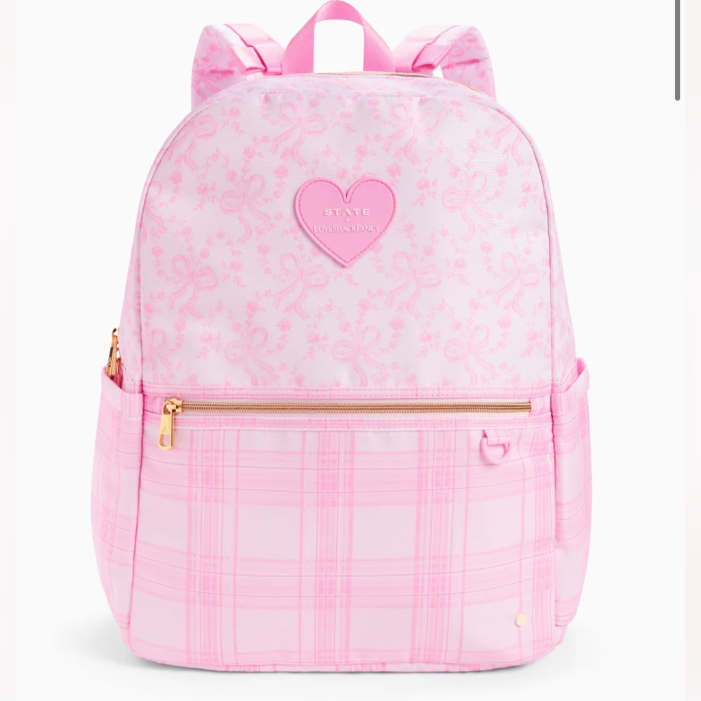 Loveshackfancy State Kane Backpack Pink Vanilla / Chantilly Coquette Bow Bag